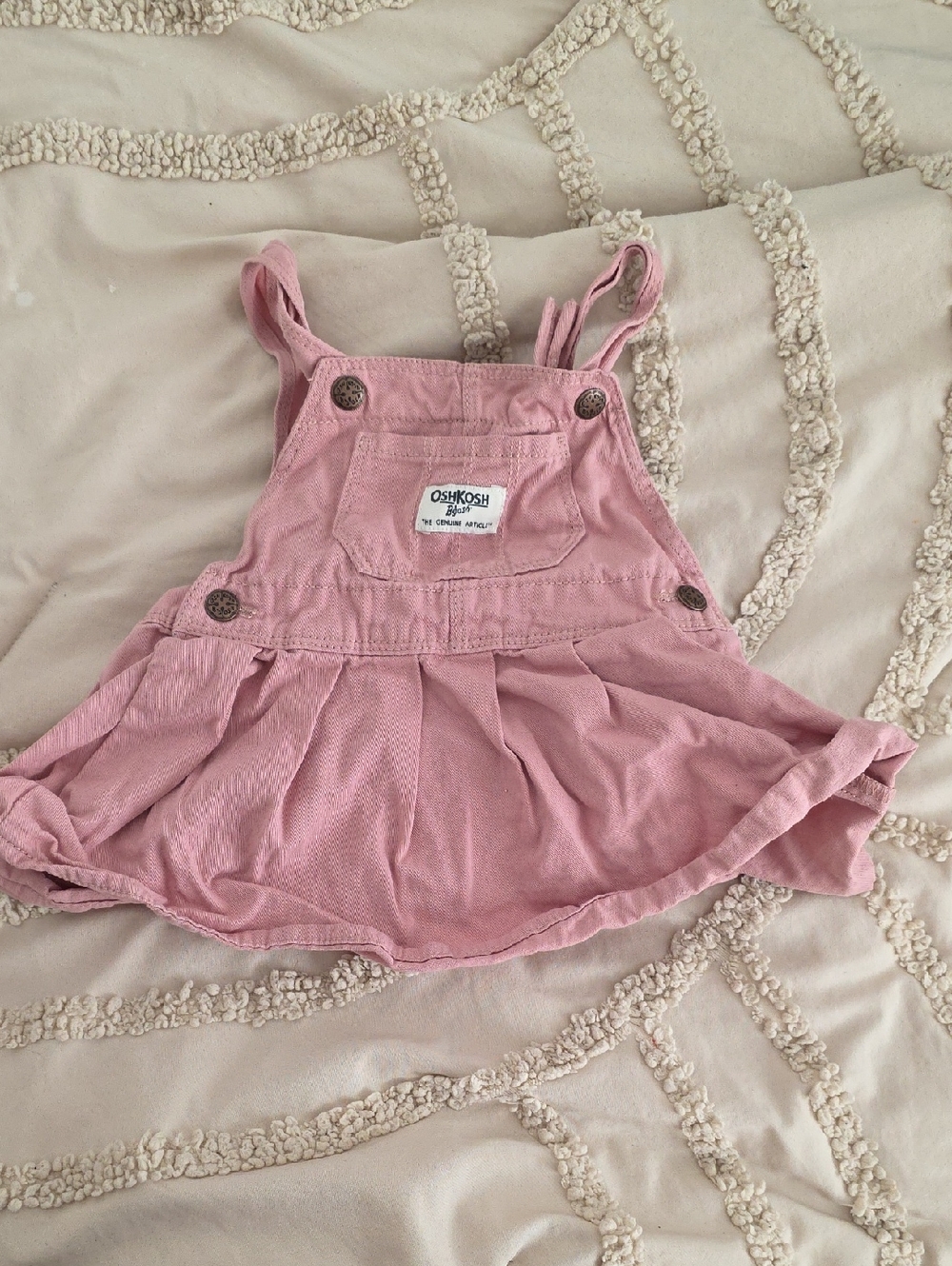OshKosh B'gosh Dusty Pink Corduroy Pinafore Dress